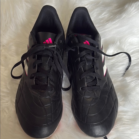 Adidas Copa Pure 4.0 Black and Pink Soccer Cleats - Picture 2 of 8